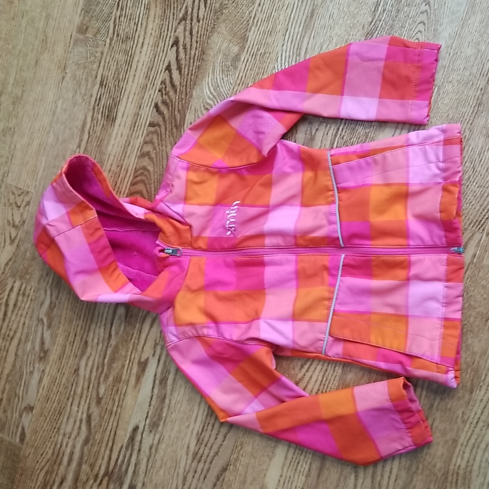 (4-5) xmtn Youth Girls Size XS Color Block Lightweight Jacket Soft Interior